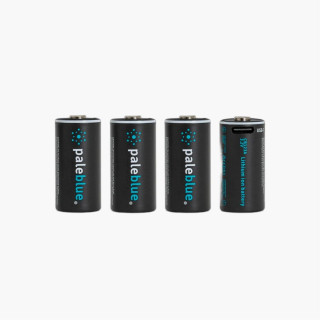 4 Piles Rechargeables USB-C CR123A 3V 860mAh PALE BLUE