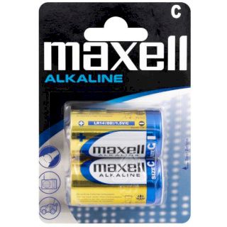 2 Piles C LR14 Alcalines Maxell
