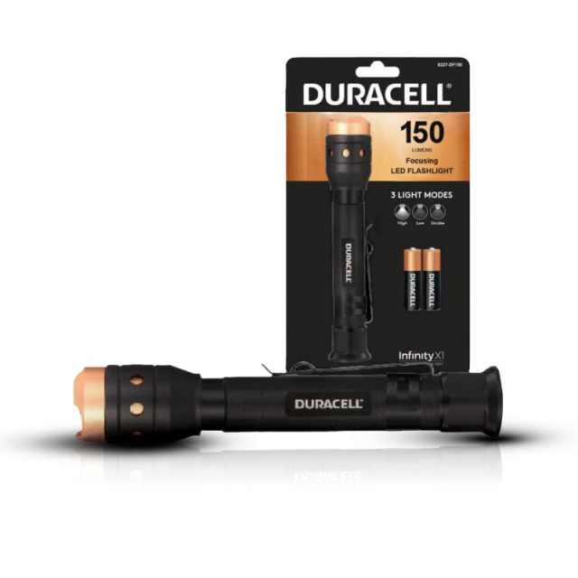 Lampe de Poche DF150SE 150 Lumens avec 2 Piles AAA Duracell