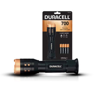 Lampe de Poche DF700SE 700 Lumens avec 4 Piles AAA Duracell