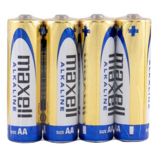 PILES LR6 MAXELL ALCALINES AA 1.50V (4-shrink)