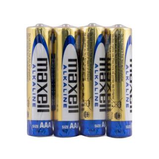 4 Piles Alcalines LR03 AAA (Shrink) 1.5V MAXELL