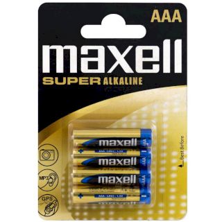 4 Piles AAA LR03 Super Alcaline 1.5V Maxell
