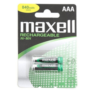 PILES AAA RECHARGEABLES NiMH 840mAh 1.2V BL2 MAXELL