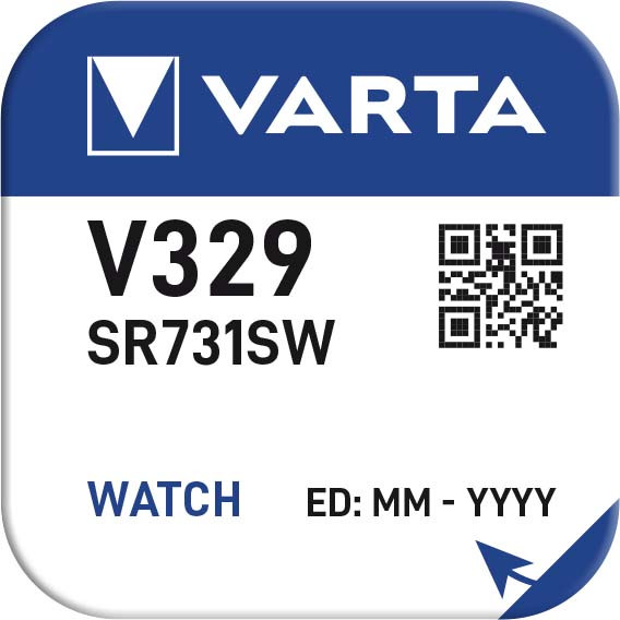 PILE V329 OXYDE ARGENT SR731SW 1.55V 37mAh VARTA