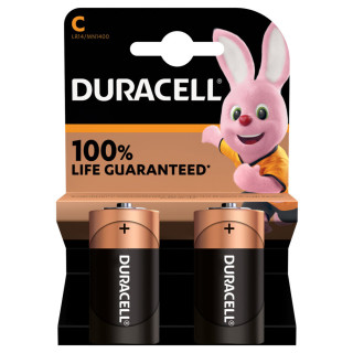 2 Piles C LR14 Alcalines Duracell