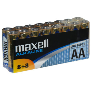 Pack de 16 Piles Alcalines AA/LR6 MAXELL