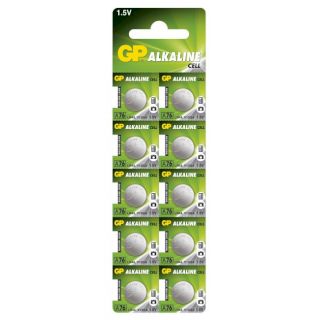 PILES LR44 ALCALINES A76C 1.5V 110mAh BL10 GP