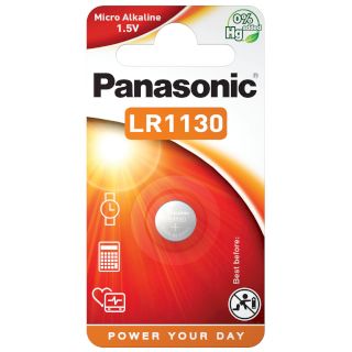 Pile LR1130 Alcaline 1.5V 65mAh PANASONIC