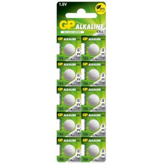PILES LR43 ALCALINES 186C 1.5V 70mAh BL10 GP