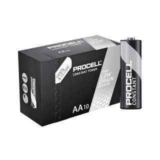 10 Piles Alcalines AA LR6 Constant 1.5V 3125mAh Duracell Procell