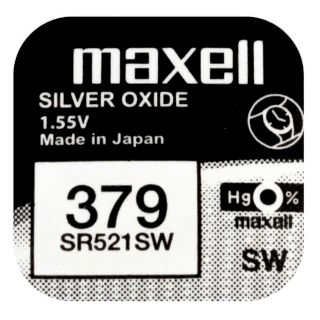 PILE SR521SW OXYDE ARGENT 379 1.55V 14mAh MAXELL