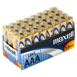 32 Piles AAA LR03 Alcaline 1.5V Maxell