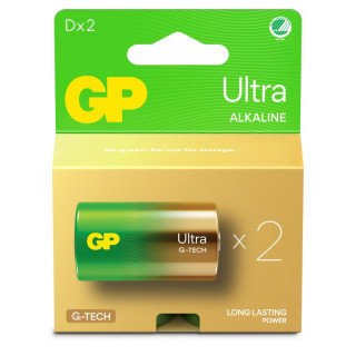 2 Piles LR20 D Ultra Alcalines GP