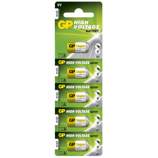 PILES GP10A 9V 38mAh 1/2LR03 ALCALINES x5