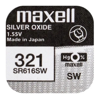 PILE SR616SW OXYDE ARGENT 321 1.55V 15mAh MAXELL