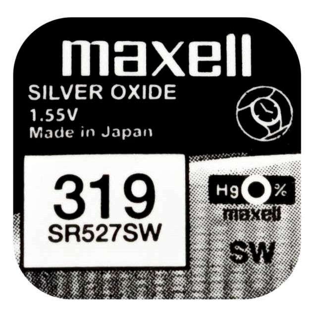 PILE SR527SW OXYDE ARGENT 319 1.55V 17mAh MAXELL