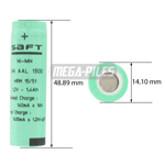 ACCU INDUSTRIEL NiMH VHAAL 1500 CFG 1.4Ah 1.2V SAFT