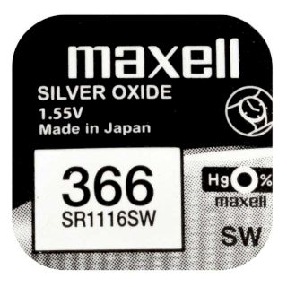 PILE SR1116SW OXYDE ARGENT 366 1.55V 29mAh MAXELL