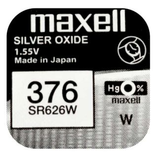 PILE SR626W OXYDE ARGENT 376 1.55V 28mAh MAXELL