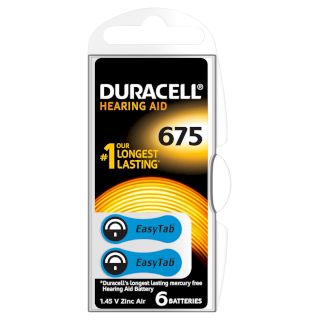 PILES 675 AUDITIVES PR44 1.45V 610mAh BL6 DURACELL