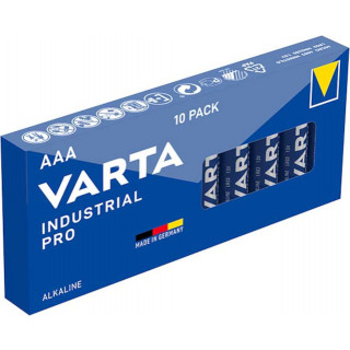 PILES LR03 ALCALINES INDUSTRIAL AAA 1270mAh 1.50V (boite de 10) VARTA