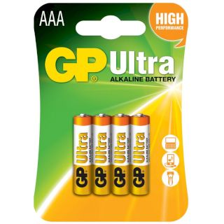 4 Piles LR03 AAA Ultra Alcaline 1.5V GP