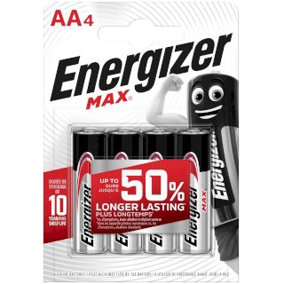 4 Piles Alcalines LR06 AA Max ENERGIZER