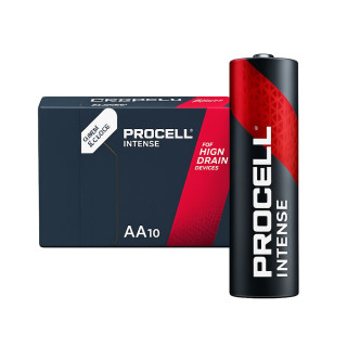 10 Piles Alcalines AA LR6 PX1500 Intense 1.5V Duracell Procell