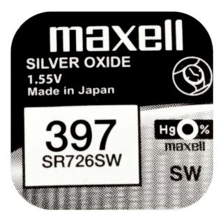 PILE SR726SW OXYDE ARGENT SR59 397 1.55V 33mAh MAXELL