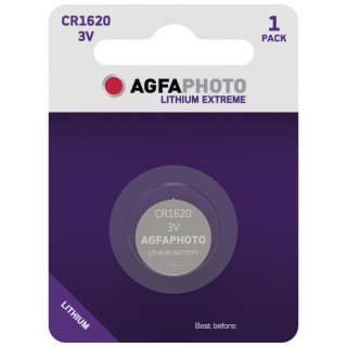 Pile Bouton CR1620 Lithium Extreme 3V 70mAh Agfa