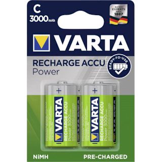 PILES RECHARGEABLES Accu Power HR14 1.2V 3000mAh NiMH BL2 VARTA