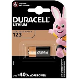 Pile CR123A CR17345 Photo Lithium 3V 1400mAh Duracell