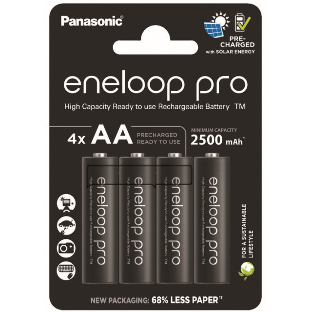 Piles Rechargeables NiMH AA HR6 1.2V 2500mAh BL4 ENELOOP