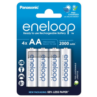 Piles Rechargeables HR6 AA NiMH 1.2V 2000mAh BL4 ENELOOP