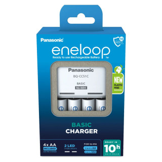 Chargeur BQ-CC51 Basic Charger + 4 Piles AA NiMH 1900mAh ENELOOP