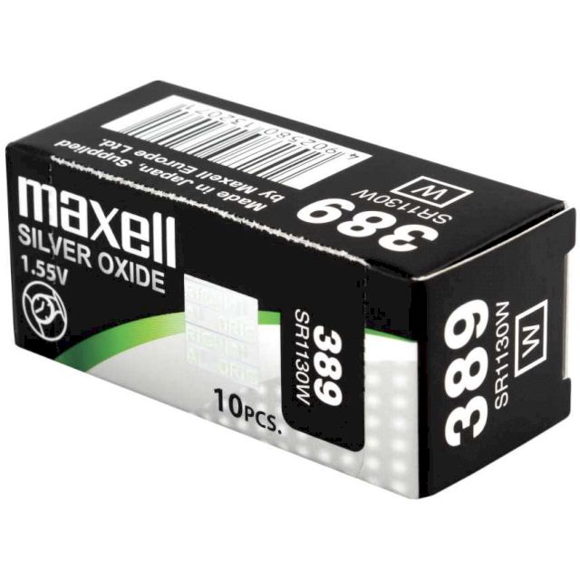 PILE SR1130W 389 OXYDE ARGENT SR54 1.55V 70mAh MAXELL