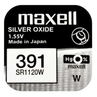 PILE SR1120W 391 OXYDE ARGENT SR55 1.55V 55mAh MAXELL