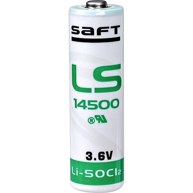 Pile LS14500 AA Lithium 3.6V 2600mAh Saft