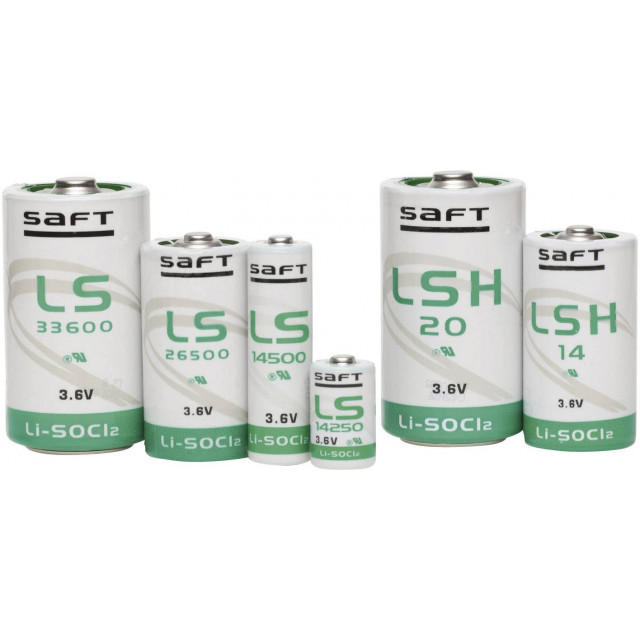 Pile LS14500 AA Lithium 3.6V 2600mAh Saft