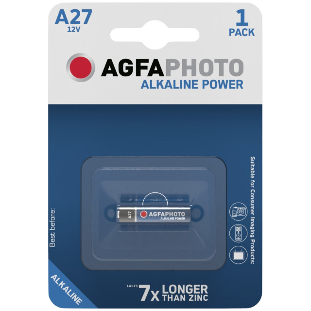 PILES A27 ALCALINES 12V 18mAh BL1 AGFA
