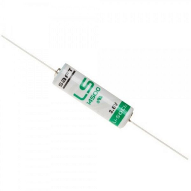 PILE LS14500CNA LITHIUM 3.6V 2600mAh sortie filaire axiale SAFT