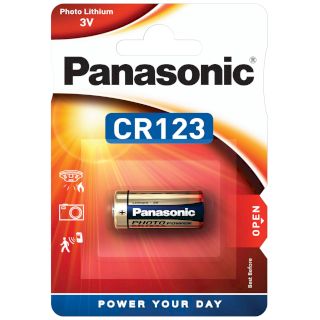 Pile CR123A Photo Lithium 3V 1550mAh Panasonic