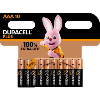 Piles LR03 alcalines Plus AAA MN2400 1.5V BL10 DURACELL