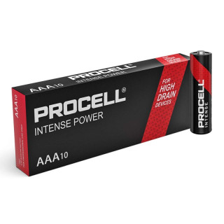 10 Piles Alcalines AAA LR03 Intense 1.5V Duracell Procell
