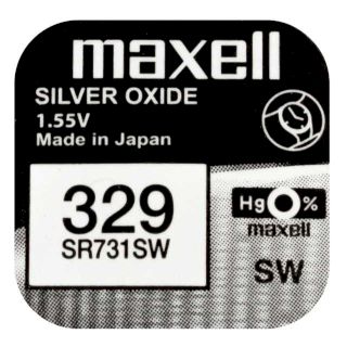 PILE SR731SW OXYDE ARGENT 329 1.55V 36mAh MAXELL