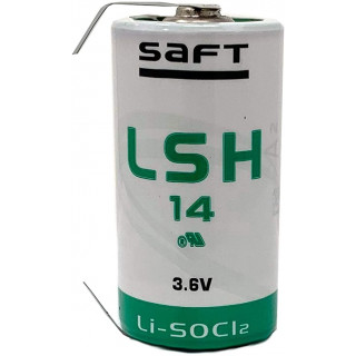 PILE LSH14CNR LITHIUM 3.6V 5800mAh C avec pattes à souder SAFT