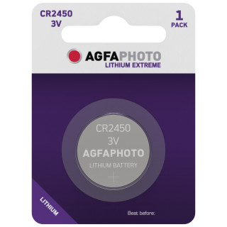 Pile Bouton CR2450 Lithium 3V 600mAh Agfa