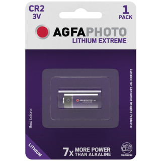 Pile CR2 Photo Lithium Extreme 3V 750mAh Agfa