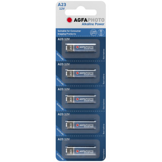 5 Piles A23 LR23A Alcaline 12V 60mAh Agfa